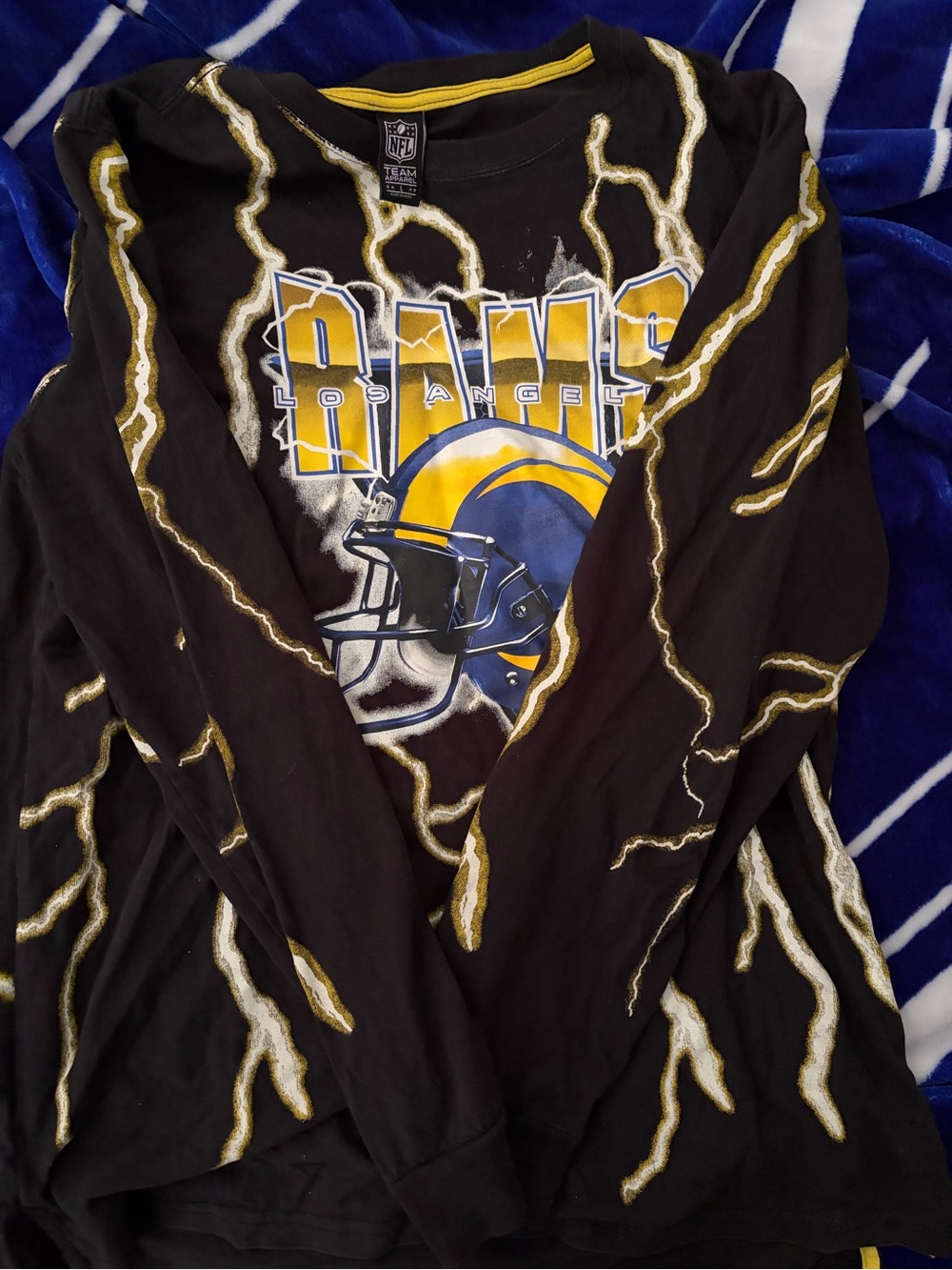NFL Team Apparel Black and Yellow Crewneck